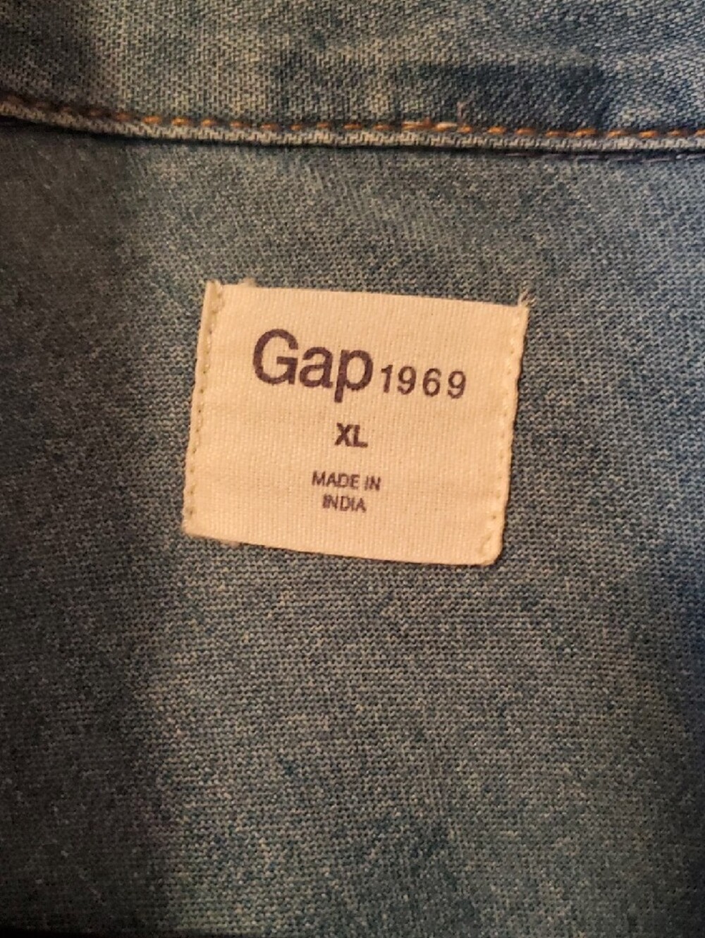 GAP 1969 Light Blue Denim Shirt - Picture 2 of 3